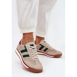 Sneakers de mulheres baixas Boon escuro bege 2