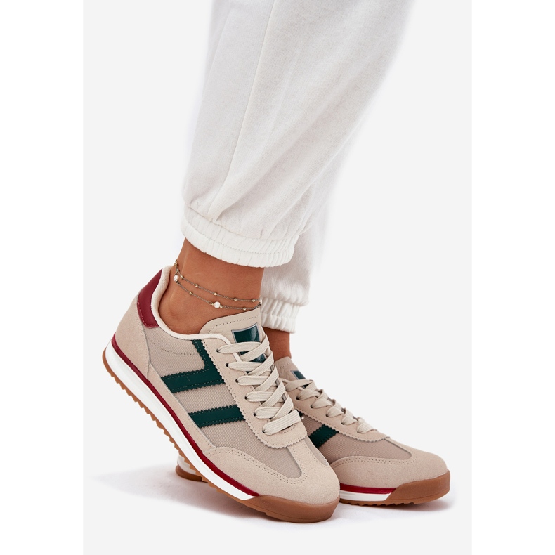 Sneakers de mulheres baixas Boon escuro bege 1