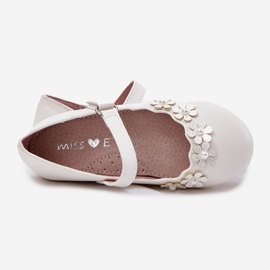 EVento Bailarinas infantis com flores brancas branco 1
