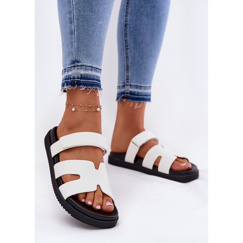 Flip de mulheres com Vinceza 17401 Velcro branco 2 Flip de mulheres com Vinceza 17401 Velcro branco 2