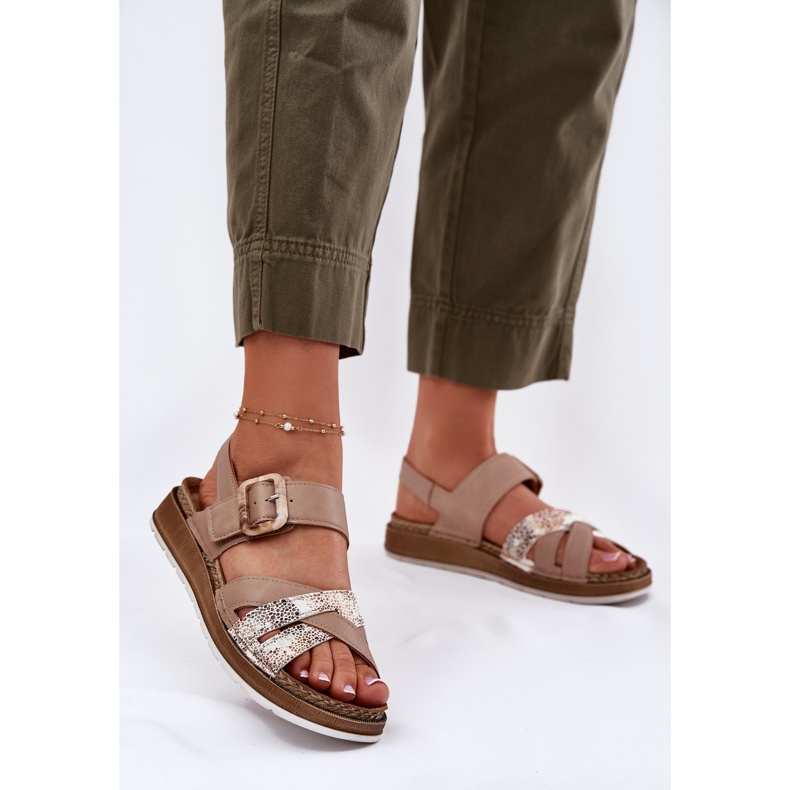 Sandálias femininas com inblu gs000056 bege 2 Sandálias femininas com inblu gs000056 bege 2