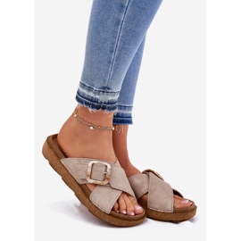 Flips femininos com Inblu ED000025 Beige bege 1