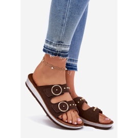 Inblu Confortável feminino feminino CP000054 FLIP BROWN -FLIPS castanho 1