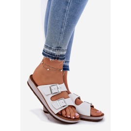 Chinelos femininos com fivela inblu cp000042 branco 1 Chinelos femininos com fivela inblu cp000042 branco 1