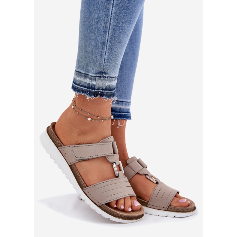 Flip -flops femininos no Inblu cn0007g bege 1