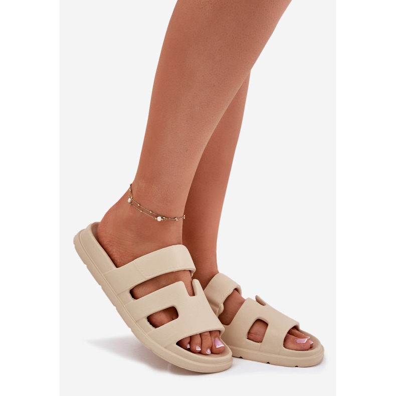 EVento Flip de espuma feminina Flip Beige bege 1