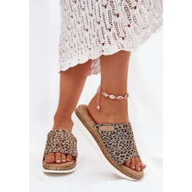 Liga de giro feminino leopardo castanho 2