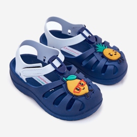 Sandálias de velcro frutas 83615 ipanema verão xiv bebê azul marinho 1