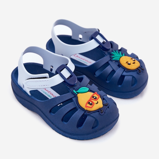 Sandálias de velcro frutas 83615 ipanema verão xiv bebê azul marinho 1