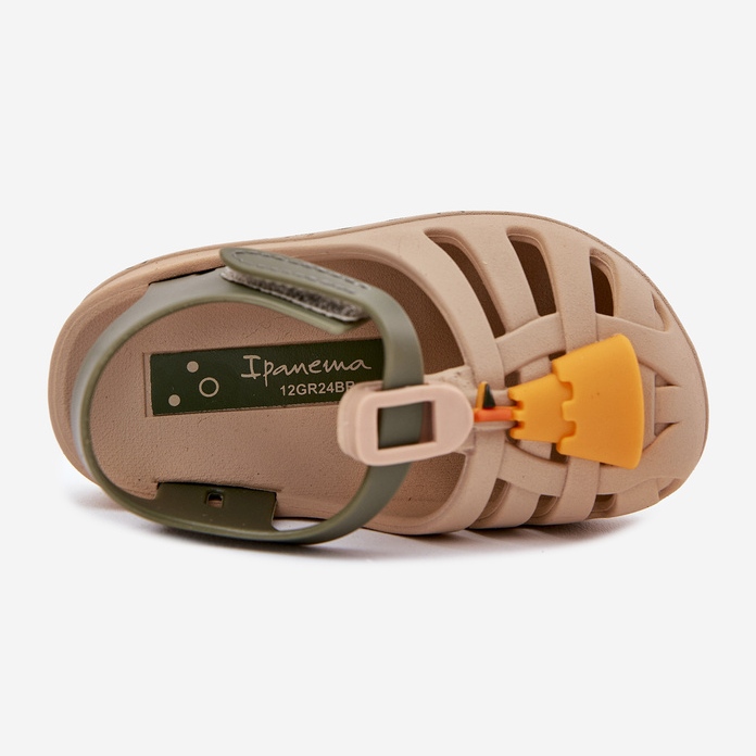 Sandálias infantis de velcro 83619 ipanema verão xv bebê bege 1
