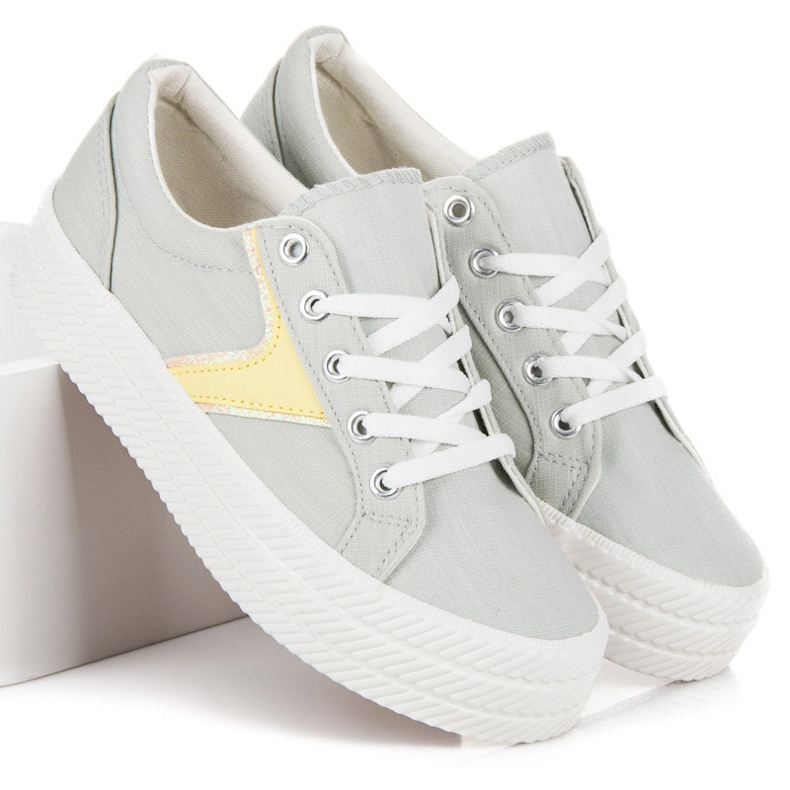 Kylie Tênis na plataforma cinza 2