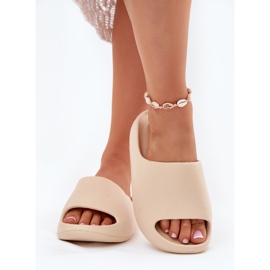 Flip de espuma feminina Flip Beige bege 2