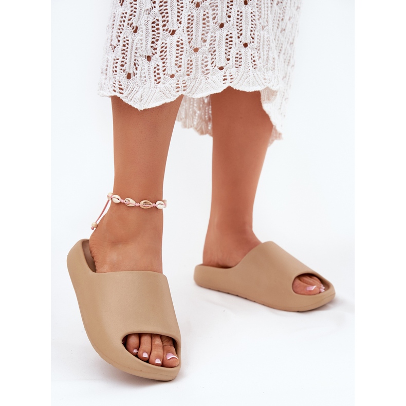 Flip de espuma feminina Flip Bege Dark 2 Flip de espuma feminina Flip Bege Dark 2