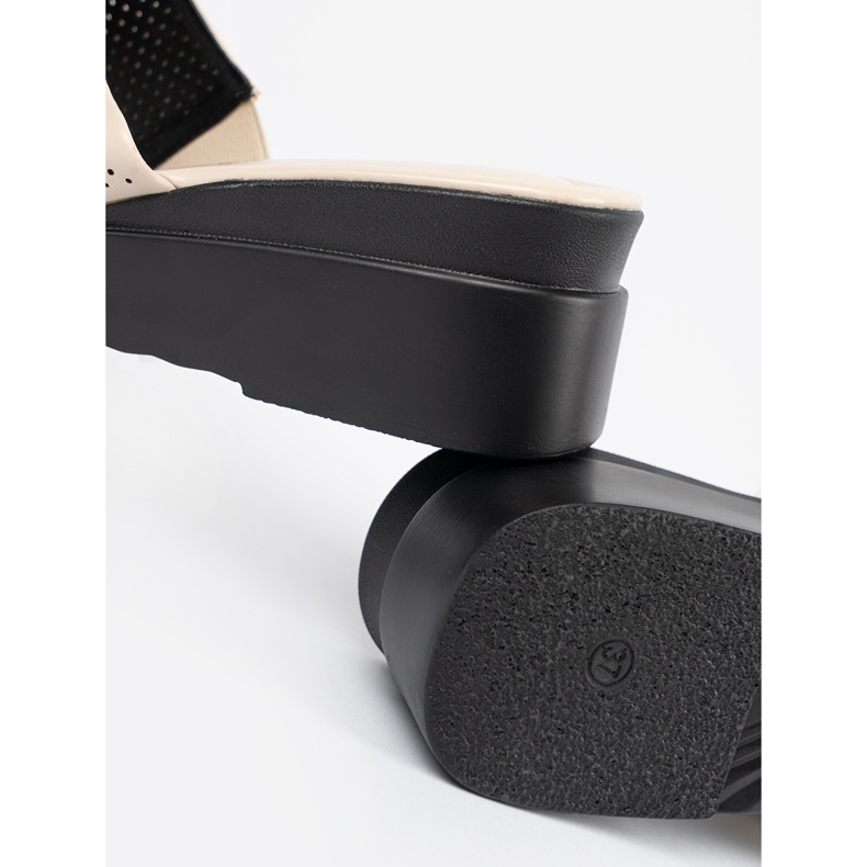 Seastar Chinelos bege femininos na plataforma 1