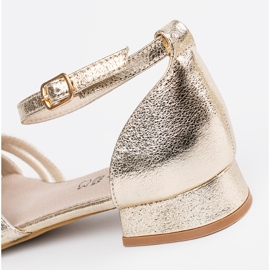 Goodin Sandálias elegantes de ouro dourado 1