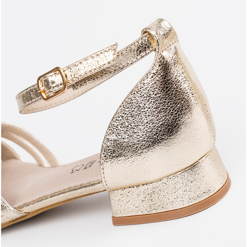 Goodin Sandálias elegantes de ouro dourado 1