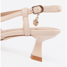 Goodin Bombas abertas com baixo teto bege 2 Goodin Bombas abertas com baixo teto bege 2