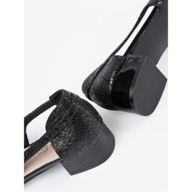 Goodin Sapatos deslizantes pretos com dedos nus 1