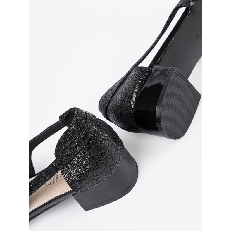 Goodin Sapatos deslizantes pretos com dedos nus 1 Goodin Sapatos deslizantes pretos com dedos nus 1