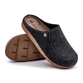 Slippers de casa masculinos Inblu MT000011 Graphite preto 2