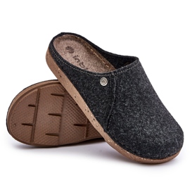 Slippers de casa masculinos Inblu MT000011 Graphite preto 4