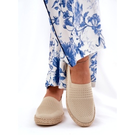 Alpargelas femininas com Vinceza 13624 Beige Braid bege 3