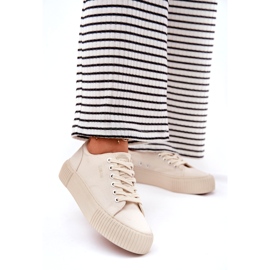 Material feminino tênis Big Star RR274407 bege 4