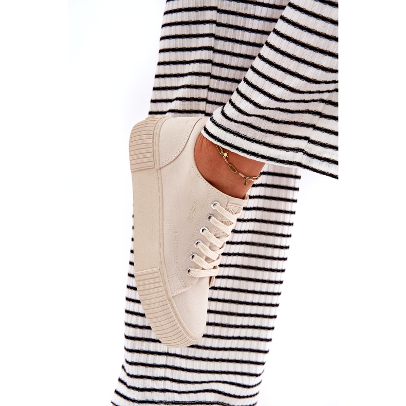 Material feminino tênis Big Star RR274407 bege 5