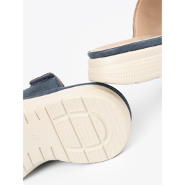 Flip de velcro feminino confortável azul 1