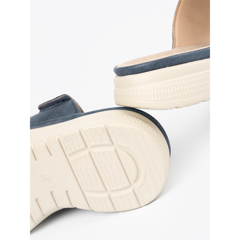 Flip de velcro feminino confortável azul 1