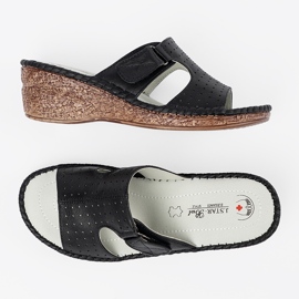 J. Star Cunhas pretas com recortes preto 1