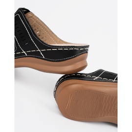 Chinelos femininos negros preto 1