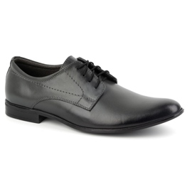 Olivier Sapatos masculinos couro formal 292l cinza 2