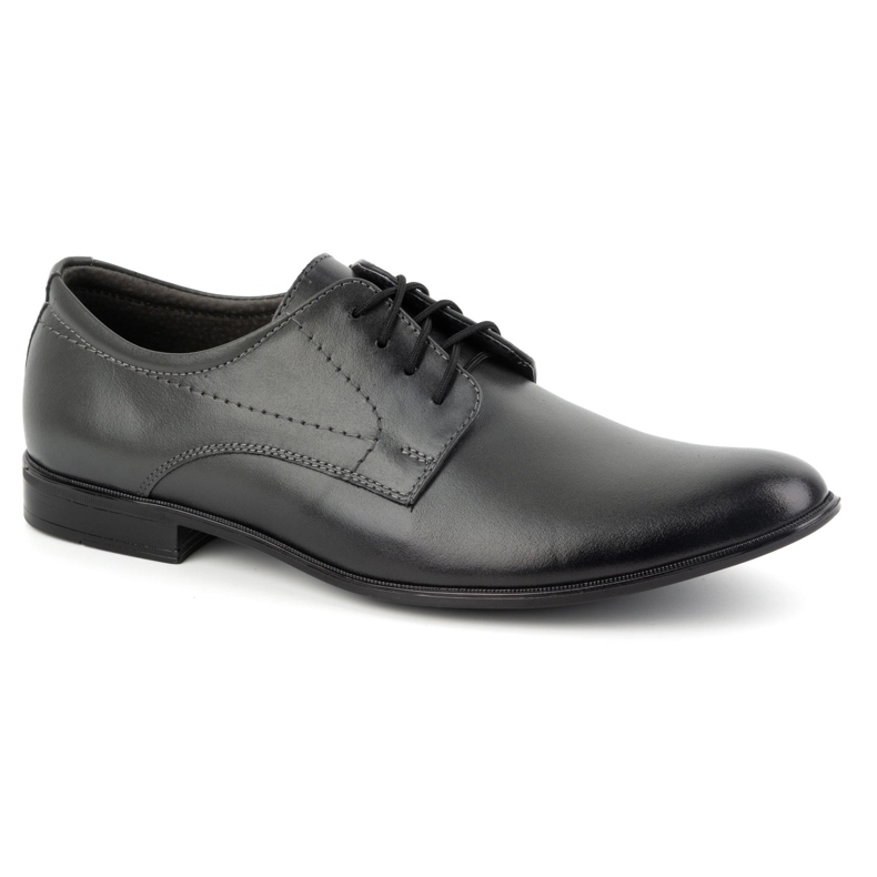 Olivier Sapatos masculinos couro formal 292l cinza 2