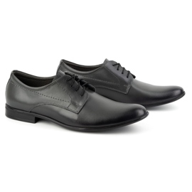 Olivier Sapatos masculinos couro formal 292l cinza 3