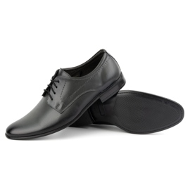 Olivier Sapatos masculinos couro formal 292l cinza 4