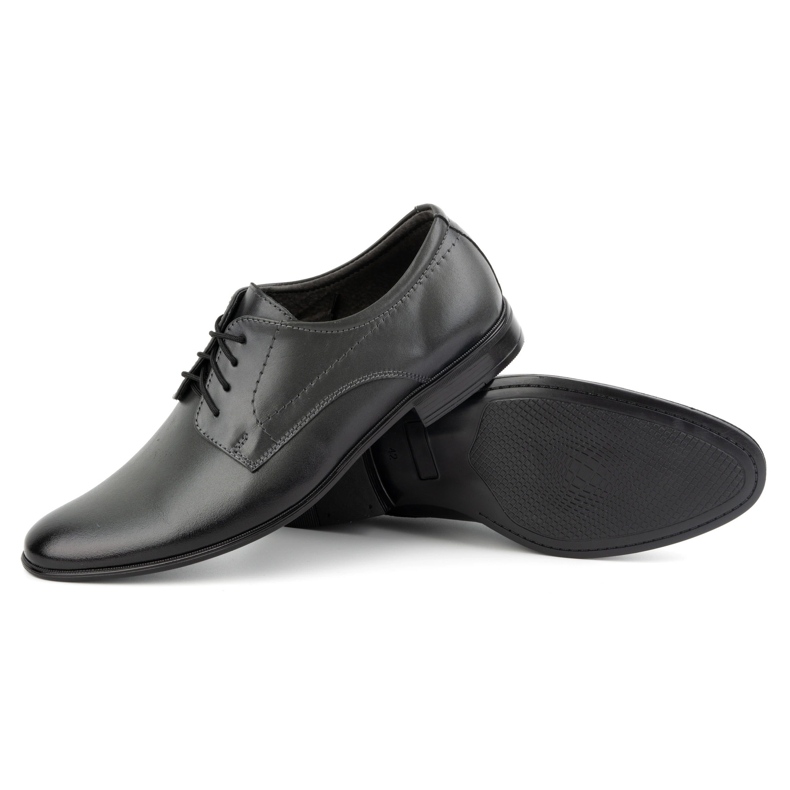 Olivier Sapatos masculinos couro formal 292l cinza 4
