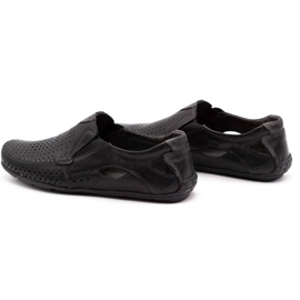 Olivier Mocassins 901 para o Summer Black Face preto 7