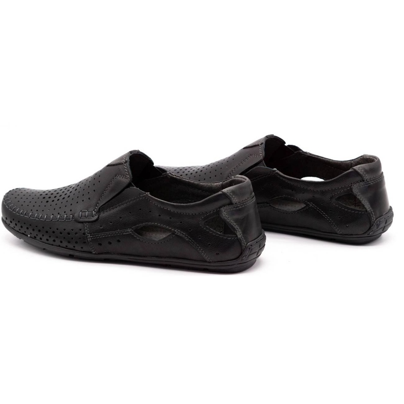 Olivier Mocassins 901 para o Summer Black Face preto 7