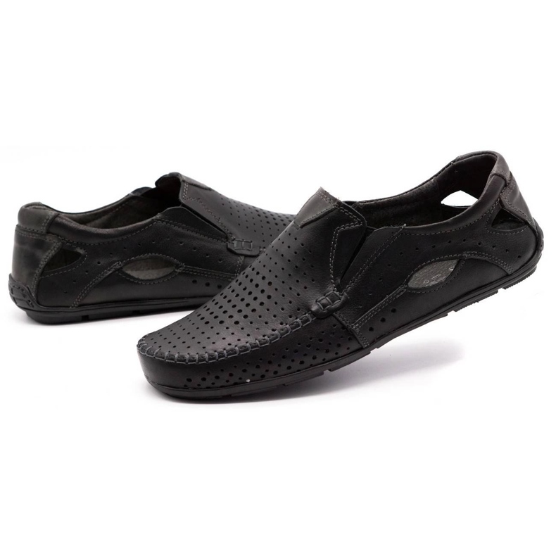 Olivier Mocassins 901 para o Summer Black Face preto 6