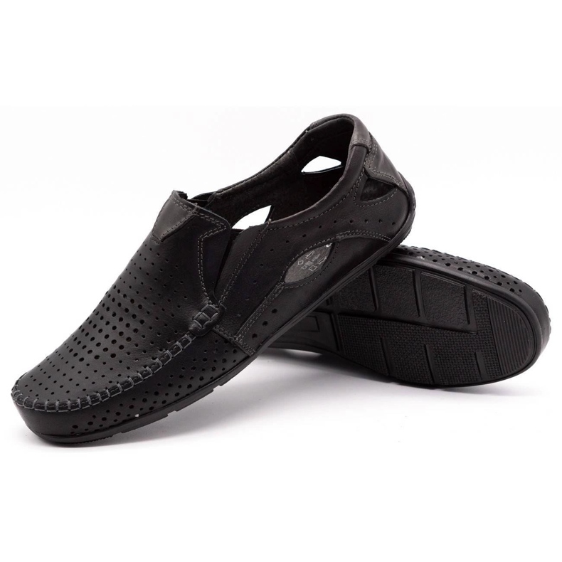 Olivier Mocassins 901 para o Summer Black Face preto 3