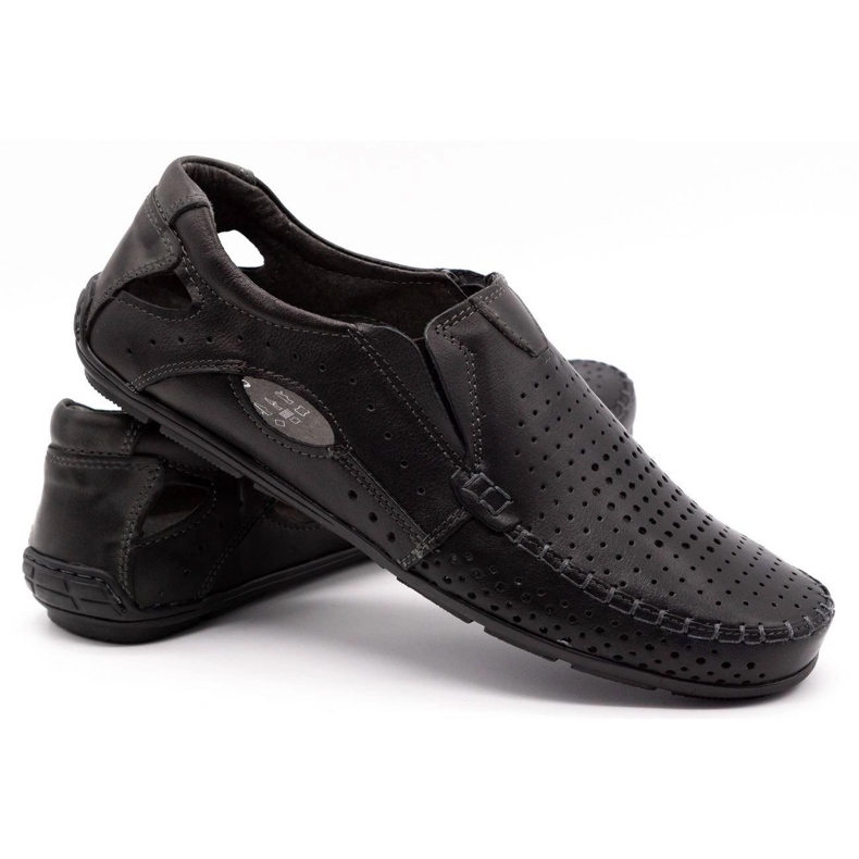 Olivier Mocassins 901 para o Summer Black Face preto 4