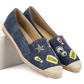 Seastar Alpargatas com patches azul 1