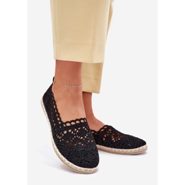 Renda de renda feminina Black Black Perfadriles preto 1