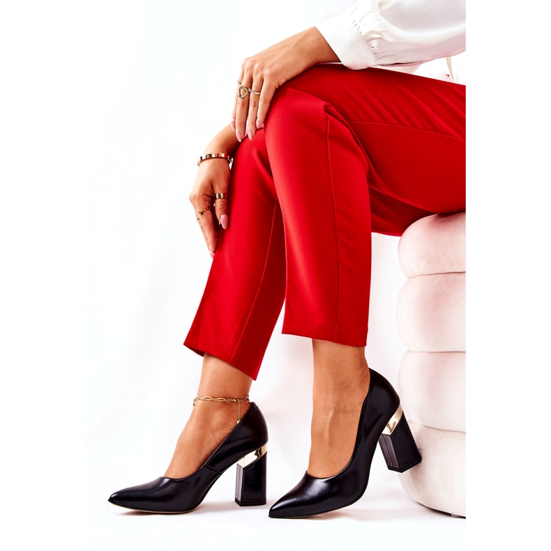 Lewski Shoes Bombas de couro Lewski 3117 preto 3