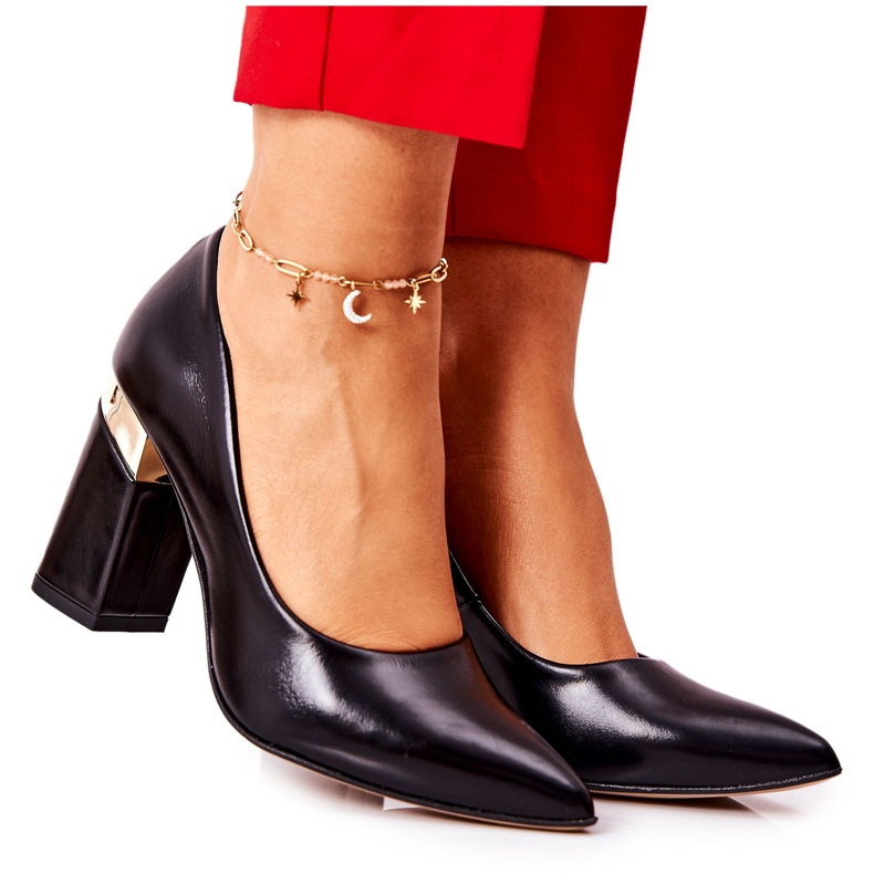 Lewski Shoes Bombas de couro Lewski 3117 preto 5