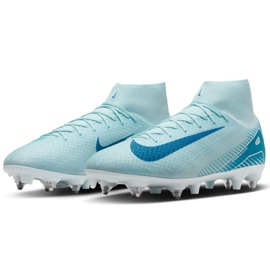 Nike Zoom Superfly Mercurial 10 Academia SG-PRO AC FQ8336-400 Sapatos de futebol azul 1