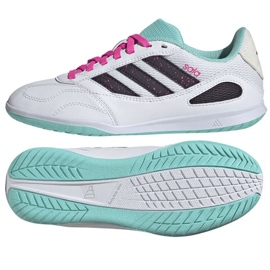 Adidas Super Sala III em sapatos de futebol JR5400 branco 1