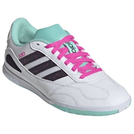 Adidas Super Sala III em sapatos de futebol JR5400 branco 2