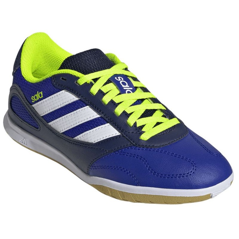 Adidas Super Sala III em sapatos de futebol JR5401 azul 2